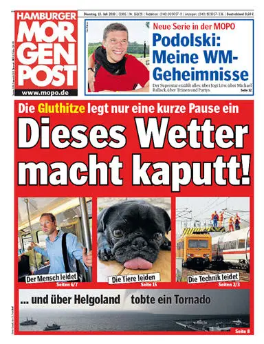 Hamburger Morgenpost vom 13 Juli 2010