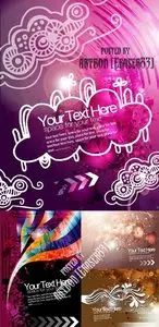 Grunge Vector Background for Text 