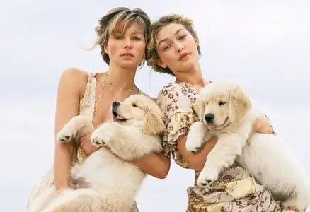 Gigi Hadid, Andreea Diaconu and Jessica Hart by Bruce Weber for Vogue US April 2015