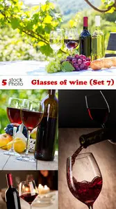 Photos - Glasses of wine (Set 7)