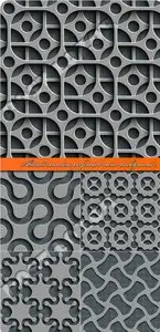 Abstract seamless perforated vector background 3