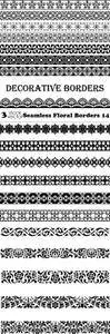 Vectors - Seamless Floral Borders 14