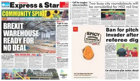 Express and Star Sandwell Edition – August 10, 2019