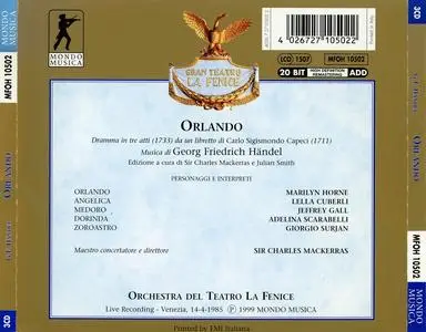 Charles Mackerras, Orchestra del Teatro La Fenice - George Frideric Handel: Orlando (1999)