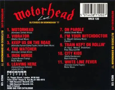 Motörhead - Blitzkrieg On Birmingham (1989)