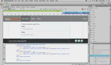 Trainsimple - Dreamweaver CC Responsive Design with Bootstrap