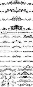 Vectors - Ornamental Floral Dividers 26