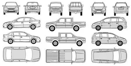 Opel Outline in CorelDRAW