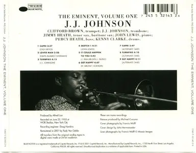 J.J. Johnson – The Eminent Jay Jay Johnson, Volume 1 (1953) [Remastered 2001]