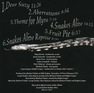 Snakes Alive - Snakes Alive (1974) [2017, Belle Antique, Japan]