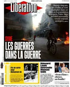 Libération du Jeudi 4 Août 2016