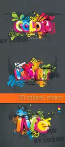 3D colored vectors