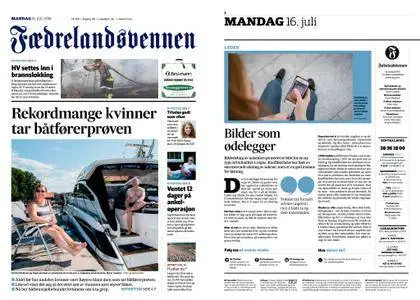 Fædrelandsvennen – 16. juli 2018