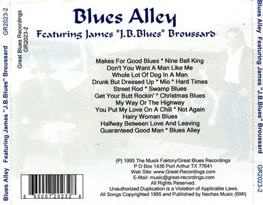 James 'JB Blues' Broussard - Blues Alley (1995)
