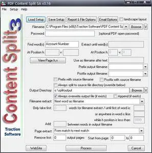 Traction Software PDF Content Split SA 3.17 Portable