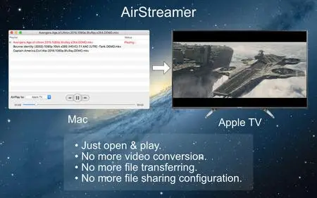 AirStreamer - for Apple TV 1.4 Mac OS X