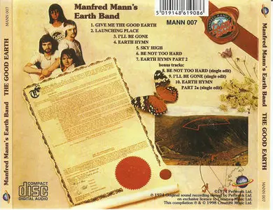 Manfred Mann's Earth Band - The Good Earth (1974) [1998, Remastered, MANN 007]