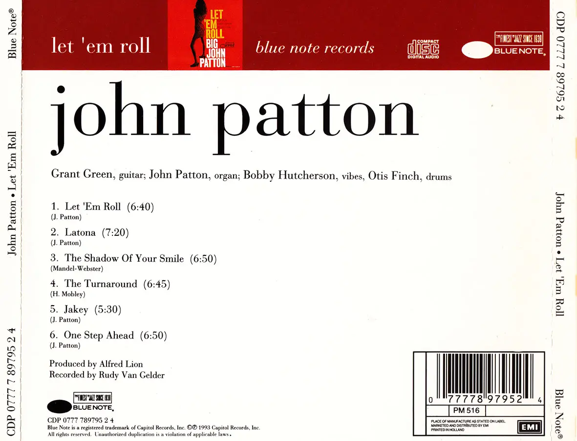 Big John Patton - Let 'Em Roll (1965) Reissue 1993 / AvaxHome
