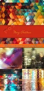 Christmas mosaic vector background
