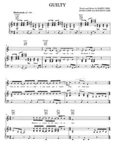 Guilty - Barbra Streisand, Bee Gees (Piano-Vocal-Guitar)