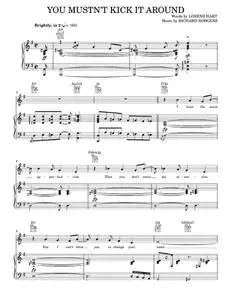 You Mustn't Kick It Around - Pal Joey Musical, Rodgers & Hart (Piano-Vocal-Guitar)