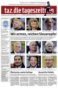 Tageszeitung TAZ vom 04 Februar 2014