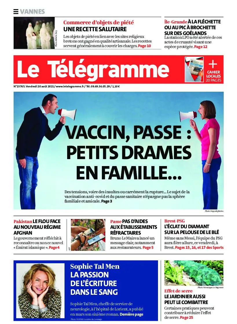 Le Télégramme Vannes – 20 août 2021 / AvaxHome