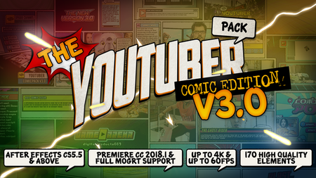 The YouTuber Pack - Comic Edition V3.0 - Project for After Effects (VideoHive)