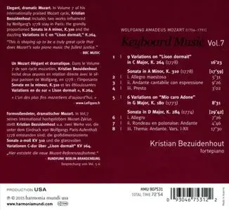 Kristian Bezuidenhout - Mozart: Keyboard Music, Vol.7 (2015)
