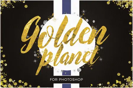 CreativeMarket - Golden Planet for Photoshop