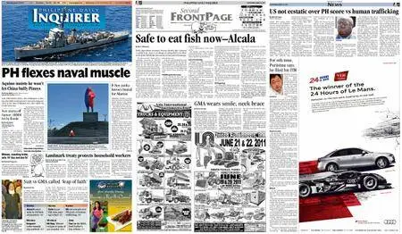 Philippine Daily Inquirer – June 18, 2011
