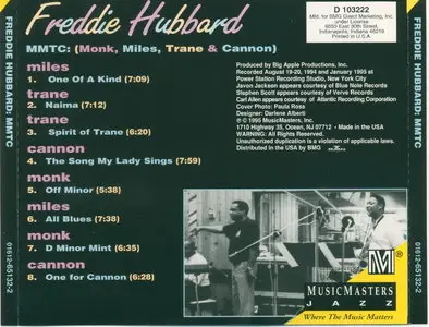 Freddie Hubbard - MMTC (Monk, Miles, Trane & Cannon) (1995)