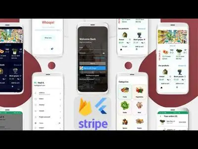 Flutter 3.0&Firebase Build a Grocery App&WEB Admin Panel