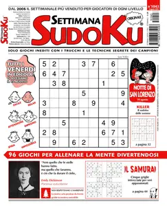 Settimana Sudoku N.1043 - 8 Agosto 2025