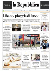 la Repubblica - 24 Settembre 2024