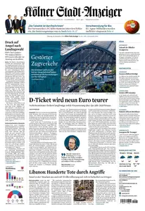 Kölner Stadt-Anzeiger Köln-Nord - 24 September 2024