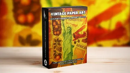 Vintage Paper Art Transitions for DaVinci Resolve 57628832