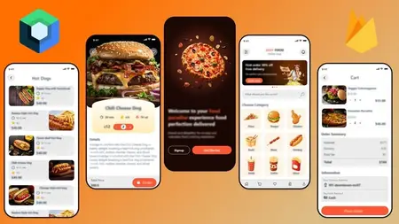 Jetpack Compose Food Delivery App - Kotlin MVVM + Firebase