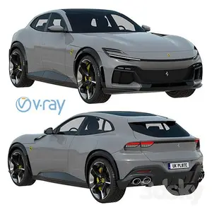 Ferrari Purosangue 3D Model