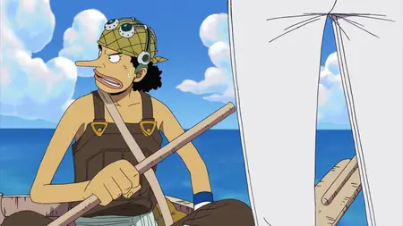 One Piece (1999 S10E14 Round 1! One Lap of the Donut Race Koten Gars