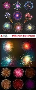 Vectors - Different Fireworks