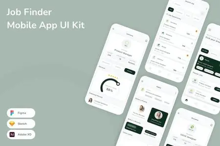 Job Finder Mobile App UI Kit