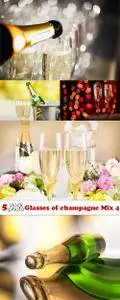 Photos - Glasses of champagne Mix 4