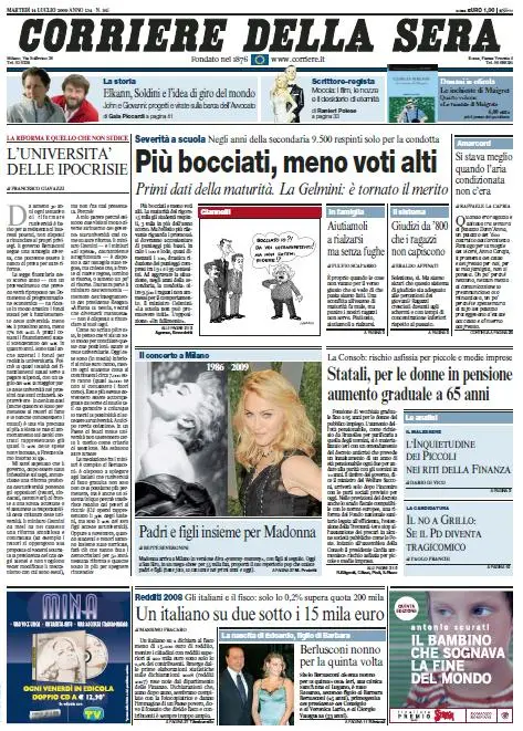 Il Corriere della Sera (14-07-09)