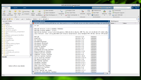 MathWorks MATLAB R2020a v9.8.0.1323502 Linux