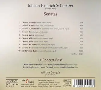 Le Concert Brisé & William Dongois - Schmelzer: Sonatas (2017)