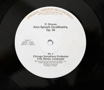 Fritz Reiner - Richard Strauss: Also Sprach Zarathustra (1962) 24-Bit/96-kHz Vinyl Rip