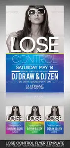 Graphicriver Lose Control Party Flyer