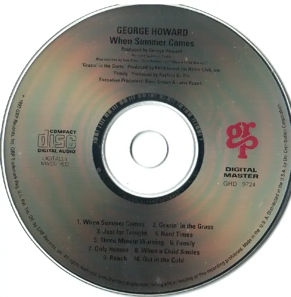 George Howard - When Summer Comes (1993) {GRD-9724} / AvaxHome