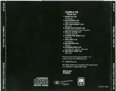 Humble Pie - Rock On (1971) [MFSL MFCD 847] Repost